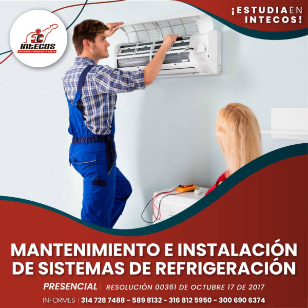 Carreras técnica en Mantenimiento e instalación de sistemas de refrigeración de INTECOS Valledupar