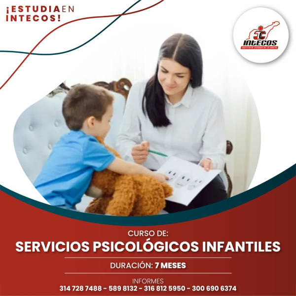 Curso de Servicios psicológicos infantiles de INTECOS Valledupar
