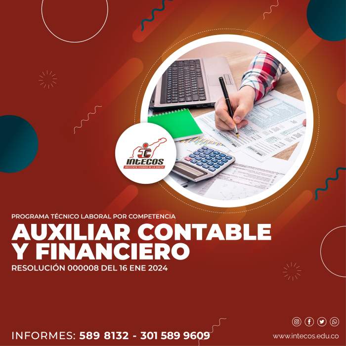 Carrera técnica de auxiliar contable y financiero de INTECOS Valledupar