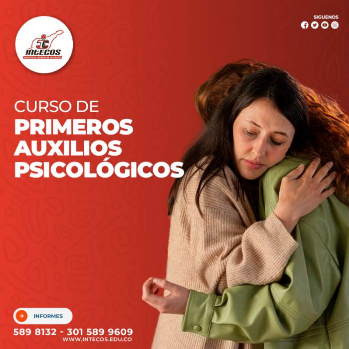 Curso de primeros auxilios psicológicos de INTECOS - Valledupar