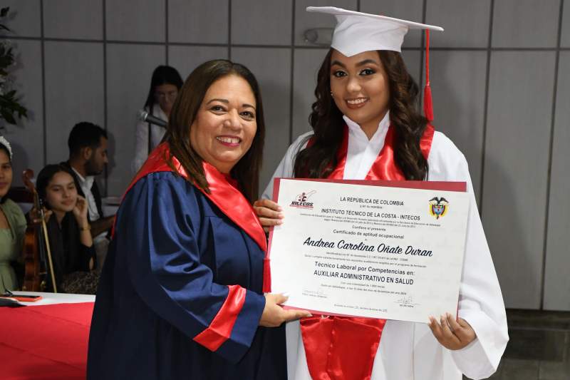 Ceremonia de grado INTECOS Valledupar diciembre 2024